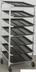 Thumbnail image #6 for DoughXpress DXDC-5 Dough Ball Storage Cart with 7 Slanted Trays, 63-Tub Capacity