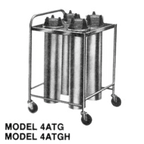 Thumbnail image #1 for Piper Products/Servolift Eastern 4ATGH8 Heated Dish Dispenser, Open Frame, 4 Compartments, for 10–12 in. Round Plates