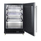 Thumbnail image #2 for Summit Commercial Summit Appliance SCR610BLSDRI Undercounter Commercial All-Refrigerator, 5.0 cu. ft., 1-Section, Solid Stainless Reversible Door