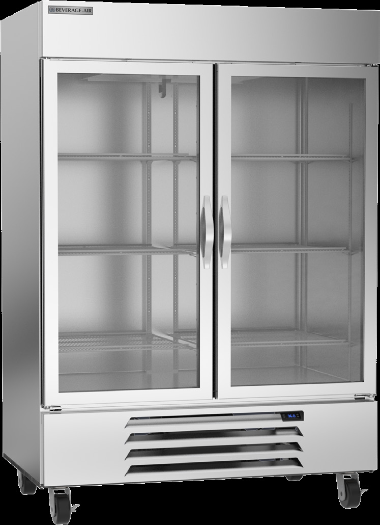 Product image #5 for Beverage-Air Horizon Series 46.15 Cu. Ft. Two-Section Bottom-Mount Glass Door Reach-In Refrigerator