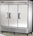 Thumbnail image #5 for True T-72F-HC Three-Section Reach-In Freezer with Solid Stainless Steel Doors