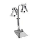 Thumbnail image #1 for Eastern Tabletop 9602 Double Self-Standing Stainless Steel Lamp Warmer, 2 x 250W Bulbs, Adjustable Height