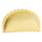 Thumbnail image #1 for Arcobaleno Pasta Equipment MOLD-AMFR-42 Ravioli Mold, 29 g, 78 x 48 mm, Half-Moon Scalloped Edge