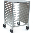 Thumbnail image #1 for Eagle Group Panco OUR-PZ-12A-X Mobile Pizza Pan Rack, Counter Height, 12-Pan, Aluminum, Open Sides, 2" Centers