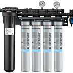Thumbnail image #4 for Everpure EV932477 Quad Ice Machine Water Filtration System, 0.5 Micron, 100,000 Gallon, 14 GPM