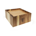 Thumbnail image #1 for G.E.T. Urban Renewal WB-955-UR Square Wood Beverage Dispenser Riser, 9-1/2" x 9-1/2" x 5"H