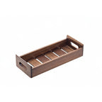 Thumbnail image #1 for Tableware Solutions USA Leone S5006 Acacia Wood Serving Box with Handles, 35 x 24 x 5 cm