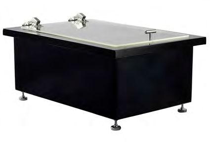 Product image #4 for Portable Insulated Double Ice Well with Clear Acrylic Lid, Black Brushed Finish