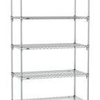 Thumbnail image #1 for Metro Super Erecta SA-2148C-86-S5 Super Adjustable Wire Stationary Starter Shelving Unit, 48"W x 21"D x 86"H, 800 lb. capacity per shelf, 2000 lb.