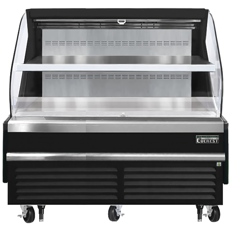 Product image #5 for Everest Refrigeration EOMH-72-B-35-T 73-1/4-Inch Horizontal Open Display Merchandiser with Bottom-Mount Refrigeration, Black
