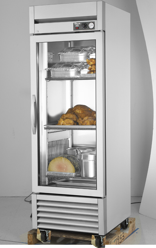 Product image #5 for True Mfg. 1-Section Reach-In Heated Holding Cabinet with Framed Glass Door and 3 Shelves