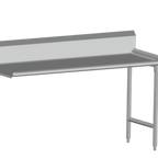 Thumbnail image #1 for SPG International Universal Stainless CDT-6-R Dish Table, 72"W x 30"D x 34"H, Left-to-Right, 16-Gauge 300 Series Stainless Steel, 9" Splash