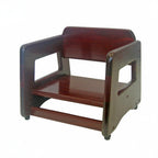 Thumbnail image #1 for Libertyware WBCFAR Wood Booster Seat, Mahogany Finish, Assembled, 12"W x 11-3/4"D x 11"H Case of 8