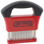 Thumbnail image #1 for AllPoints Foodservice Parts & Supplies 186279 Meat Tenderizer, 6-1/4"L, 3 Rows of 16 Blades, Stainless Steel, Grip Handle