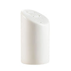 Thumbnail image #1 for CAC China Sheer SHER-PS Porcelain Pepper Shaker, Round, Bone White, 3-1/4"H x 1-3/4" Diameter Case of 4 Dozen