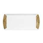 Thumbnail image #1 for Steelite International William Edwards, Fizz Black Grey 82120AND0136 Rectangular Bone China Tray, 13.375 x 6 x 0.75 in 1 Dozen