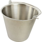 Thumbnail image #1 for AllPoints Foodservice Parts & Supplies 2802066 Stainless Steel Pail, 12-1/2 Qt, with Handle