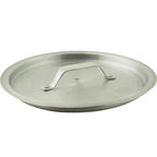 Thumbnail image #1 for AllPoints Foodservice Parts & Supplies 2571041 Aluminum Flat Round Sauce Pan Cover for 4-1/2 qt. Pan
