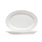 Thumbnail image #1 for CAC China Lincoln 101-61 Porcelain Oval Platter, 16 x 11 in, Rolled Edge 1 Dozen