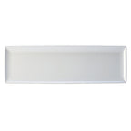 Thumbnail image #1 for Steelite Creations, White 68A417EL597 Rectangular Melamine Platter, White, 21" x 6-3/8" 1 Dozen