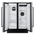 Thumbnail image #2 for Summit Commercial FFRF24SS Reach-In Refrigerator-Freezer, 24" Wide, 3.78 cu. ft., Stainless Steel Door, 6 Adjustable Shelves