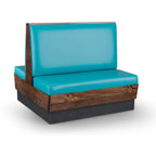 Thumbnail image #1 for JustChair Manufacturing JBD-WCP-42-GR3 Double Restaurant Booth, Wood-Clad Frame, Upholstered Seat, 42"H