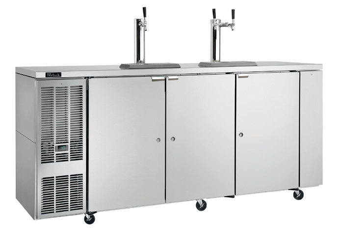 Product image #6 for Perlick DDC92 Concessionaire Self-Contained Direct-Draw Draft Beer Dispenser, 92-Inch, 4 Half-Barrel Capacity, Stainless Steel