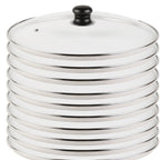 Thumbnail image #2 for Eastern Tabletop Ecoburner EB15301 Small Glass Chafer Lid with Attached Handle, 12.2"W x 12.2"D x 3.9"H