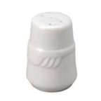 Thumbnail image #1 for Vertex China Sausalito SAU-SS White China Salt Shaker, Sculpted Lines, 2-7/8"H Case of 4 Dozen