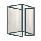 Thumbnail image #1 for Risch Deluxe TETQ 5.5X8.5-LEATHERETTE Sewn Leatherette Menu Cover, 5-1/2" x 8-1/2", Quad Fold Case of 24