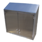 Thumbnail image #1 for IMC/Teddy OC-7215HS Wall-Mounted Stainless Steel Cabinet, 15"D x 72"W x 36"H, 3 Hinged Doors, 2 Adjustable Shelves