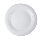 Thumbnail image #1 for Vertex China Opera OP-21 China Plate, 12-1/4", Round, Wide Rim, Bright White 1 Dozen