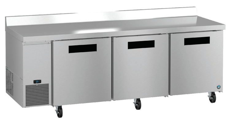Product image #5 for Hoshizaki Steelheart WLR93B 93-Inch Three-Section Worktop Refrigerator, Side-Mounted Self-Contained