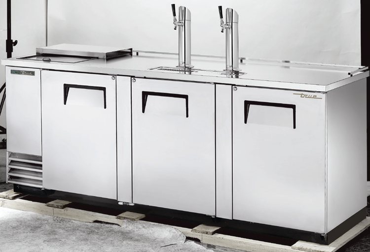 Product image #5 for True Club Top 4 Half-Barrel Draft Beer Cooler with 2 Beer Columns