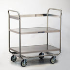 Thumbnail image #1 for Lakeside Manufacturing 2446 Milk Crate Transport Cart, 2-Shelf Stainless Steel, 500 lb Capacity, 35-3/4"W x 22"D x 40-1/2"H