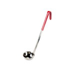 Thumbnail image #1 for Concasse MCCAI12RO 12 oz Stainless Steel Ladle with Red Plastic Handle Case of 120