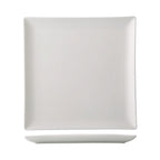 Thumbnail image #1 for CAC China Victoria VCT-16 10" Square Deep Coupe Plate, Porcelain, Bone White 1 Dozen