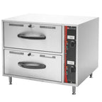 Thumbnail image #2 for USR Brands Cookline C-DW-2 Two-Drawer Stainless Steel Drawer Warmer, 29"W, 85–185°F