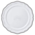 Thumbnail image #1 for Steelite International Folio, Porcelain 62582FP810 Porcelain Rim Plate, 11-1/4", Round, Scalloped Edge 1 Dozen