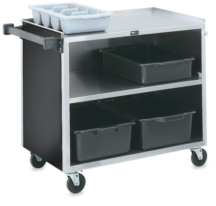 Product image #2 for Vollrath Extra Heavy-Duty 3-Shelf Stainless Steel Bussing Cart, 500 lb Capacity