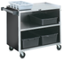 Thumbnail image #2 for Vollrath Extra Heavy-Duty 3-Shelf Stainless Steel Bussing Cart, 500 lb Capacity