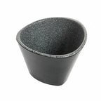Thumbnail image #1 for G.E.T. Revive RIV200 . . Triangular Melamine Bowl, 10-1/10 oz, Stone Grey & White Case of 48