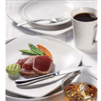 Thumbnail image #2 for Libbey Porcelana 840-445C Round Coupe Rim Porcelain Plate, 12-1/4-Inch Diameter