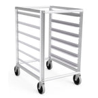 Thumbnail image #1 for Lockwood Manufacturing RR35-6 Mobile Aluminum Pan Rack, Open Sides, End Loading, 6-Pair Adjustable Slides for 18 x 26 in Pans