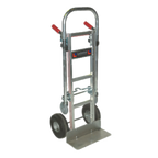 Thumbnail image #1 for Lockwood Manufacturing LCT-AS Convertible Aluminum Hand Truck, Pneumatic Wheels, 1,000 lb Capacity