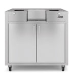Thumbnail image #1 for Zumex 08814 PODIUM WIDE SPEED Wide Podium Base Assembly, 32-Inch, Integrated Drip Tray, Dual Waste Bins, Mirror-Finish Stainless Steel