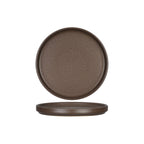 Thumbnail image #1 for Tuxton China Zion VNAS064 Porcelain Plate, 6-1/2 in, Round, Straight Side, Matte Brown Case of 2 Dozen