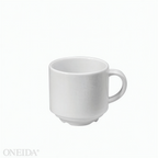 Thumbnail image #1 for 1880 Hospitality Royale by Oneida® R4220000536 9 oz Stackable Porcelain Coffee Cup with Handle, Bright White Case of 3 Dozen