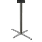 Thumbnail image #1 for Oak Street B2230CHR-BAR Bar-Height Table Cross Base, 22" x 30" Base Spread, 3" Column, Chrome-Plated Steel
