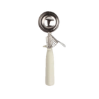 Thumbnail image #1 for Thunder Group SLDS210P Disher #10, 3-1/4 oz, Stainless Steel, Thumb Press, Ivory Handle Case of 36